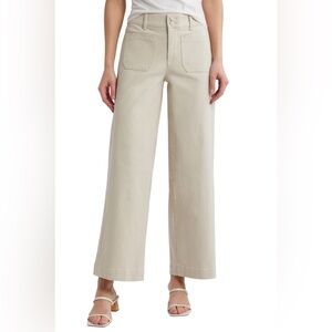 Wit & Wisdom Emma Patch Pocket High Waist Wide Leg Jean